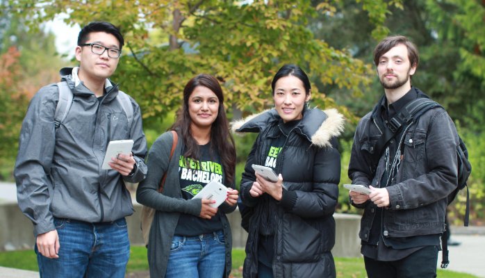 A team of students built an Android app to help students find their way around campus.