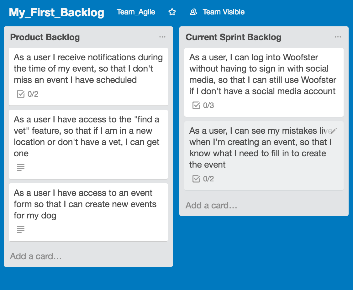 Image showing how to moved user stories
